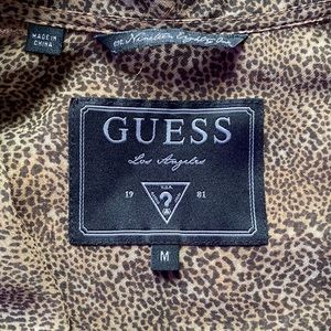 Guess Leopard Print Blouse Size:M - Lightly Worn